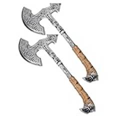 PACKOVE 2St Yxa Leksaker Halloween Prestanda Rekvisita Falsk Yxa Modell Cosplay Realistisk Yxa Leksak Realistisk Viking Yxa Knivar Leksak Falska Blad Falska