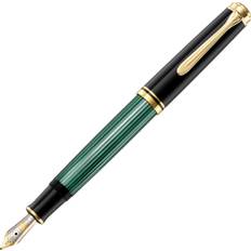 Pelikan Souverän 600 Reservoarpenna EF, svart/grön - Svart