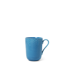 Lyngby Porcelæn Rhombe Color Krus med hank 33 cl blå