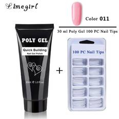 30ml Akryl Poly Gel Set Extention polygel kit Fast UV Hard Jelly Builder Nail Extend Gel Set