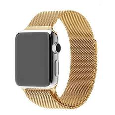 SKALO Milanese Loop Apple Watch Series 7-9 41mm - Guld