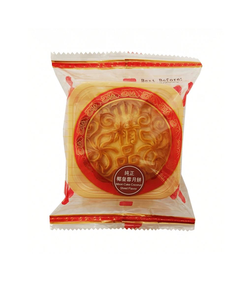Månkaka/Mooncake Med Kokosstrimla Fyllning 100g Yue Ban Huang Ting Kina