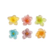 Mini Farvede Blomster Vaffelpapir, 3,5 cm - 35 stk., Dekora