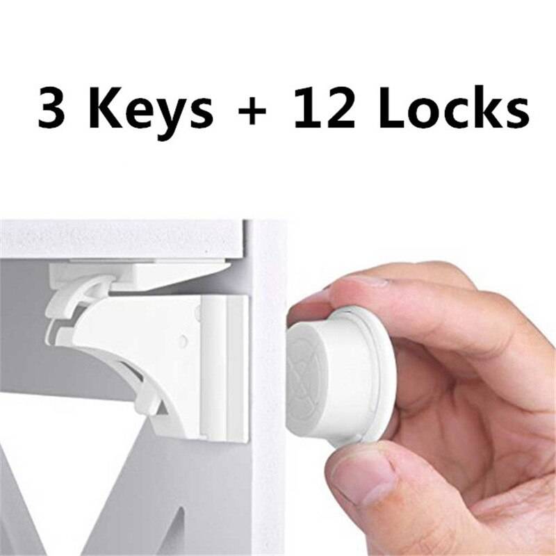 Magnetiskt Babylås - 12 Lås
