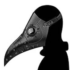 HINGTAT Halloween Plague Doctor Fågelmask Lång Näbb Cosplay Steampunk Kostym Rekvisita Festival Party Dress Up