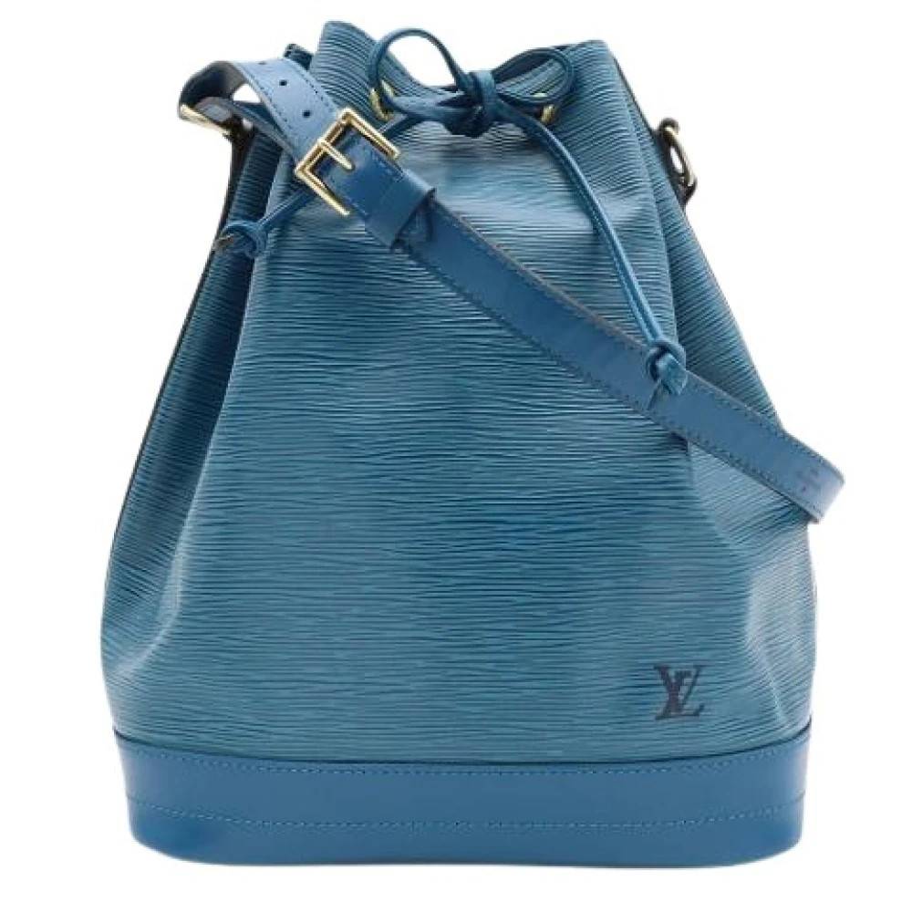 Louis Vuitton Vintage Pre-owned Bucket Bag - Vintage - Dame - Blå - ONE SIZE - Uld
