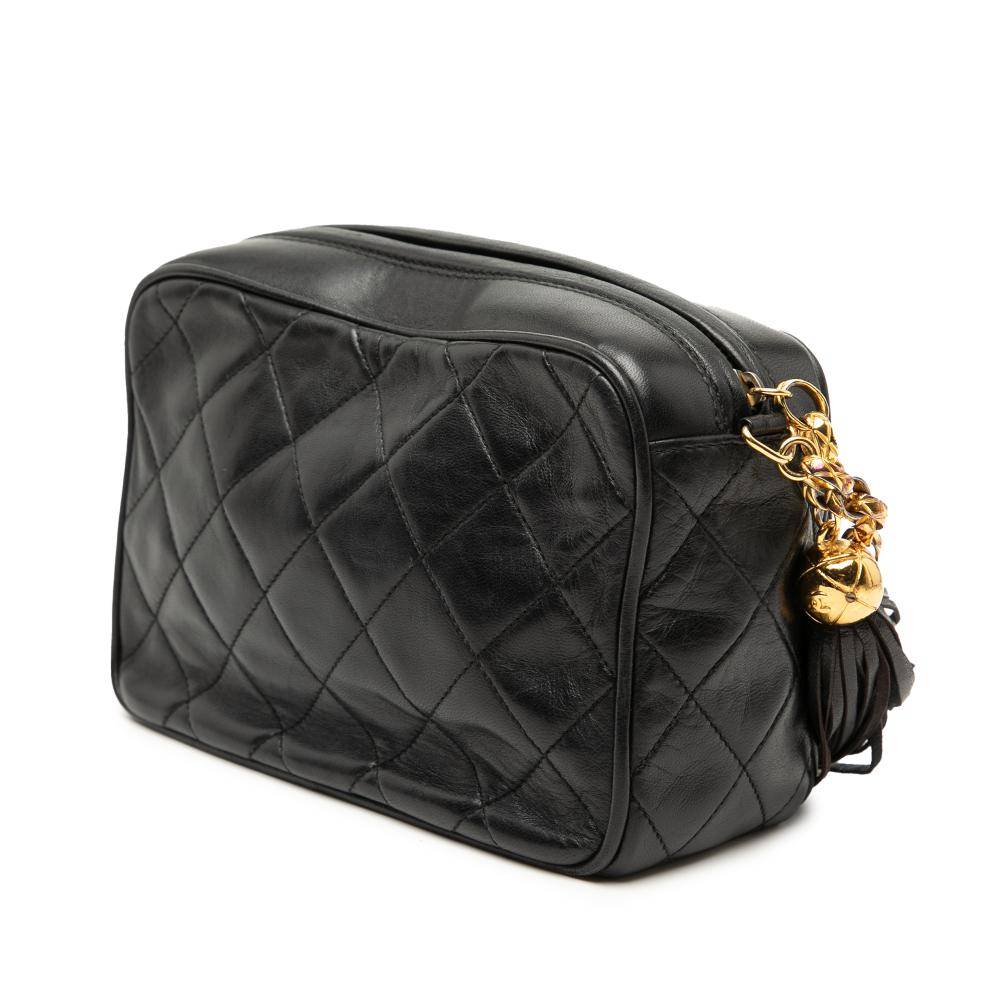 Chanel Vintage Crossbody Bag Stl.  - Black (L 12cm x W 17cm x D 7cm)