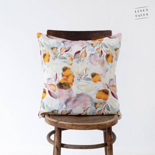 Linen Tales Linen Tales Linen Cushion Cover Orange Flow