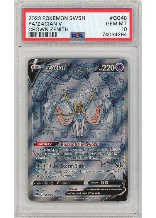 Zacian V - GG48/GG70 - PSA 10.