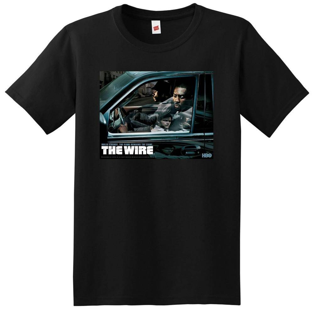 THE WIRE T-SHIRT TV-serien säsong 1 2 3 4 5 6 poster-tee Liten Medium cm