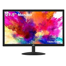 Kenowa PC Monitor 21.5 Zoll Business Computer Bildschirm Gaming Monitor FHD 1920x1080P 75Hz, 3ms Reaktionszeit mit HDMI & VGA Anschlüsse für Laptop/Xbox/PS3/PS4
