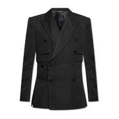 Dolce & Gabbana, Jacka, Herr, M, Polyester, Dubbelknäppt kavaj - black (M)