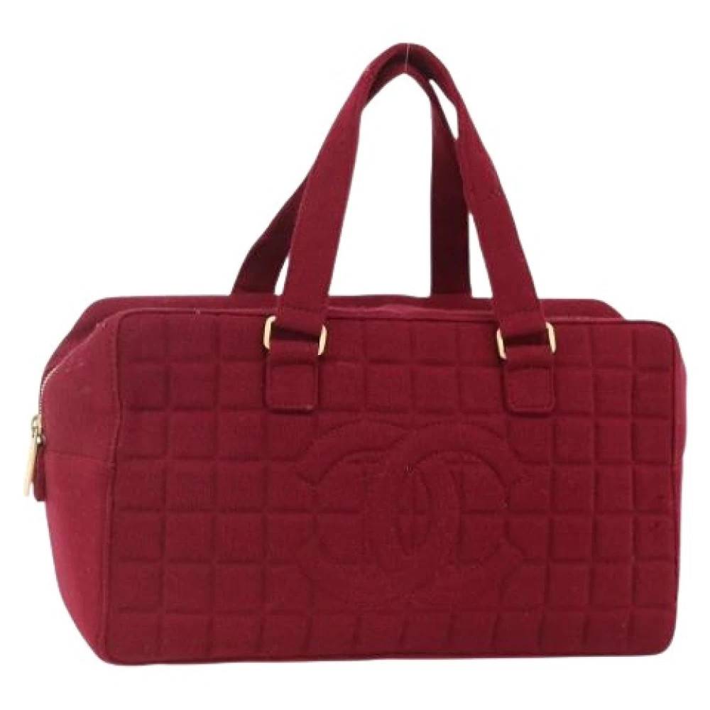 Chanel Vintage Pre-owned Vintage Håndtaske - Vintage - Dame - Rød - ONE SIZE - Bomuld