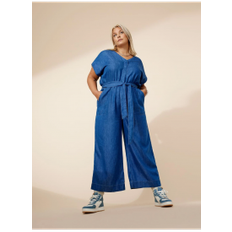 Only Carmakoma denim jumpsuit