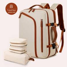 Handbagageryggsäck för män och kvinnor, flyggodkänd 40L ryggsäck för personliga tillhörigheter med 3 packkuber, resebokväska för weekendresor, univers - Multifärgad (Multi-size)