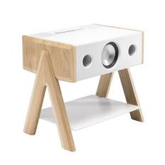 Cube Cs Oak Speaker - White - 01