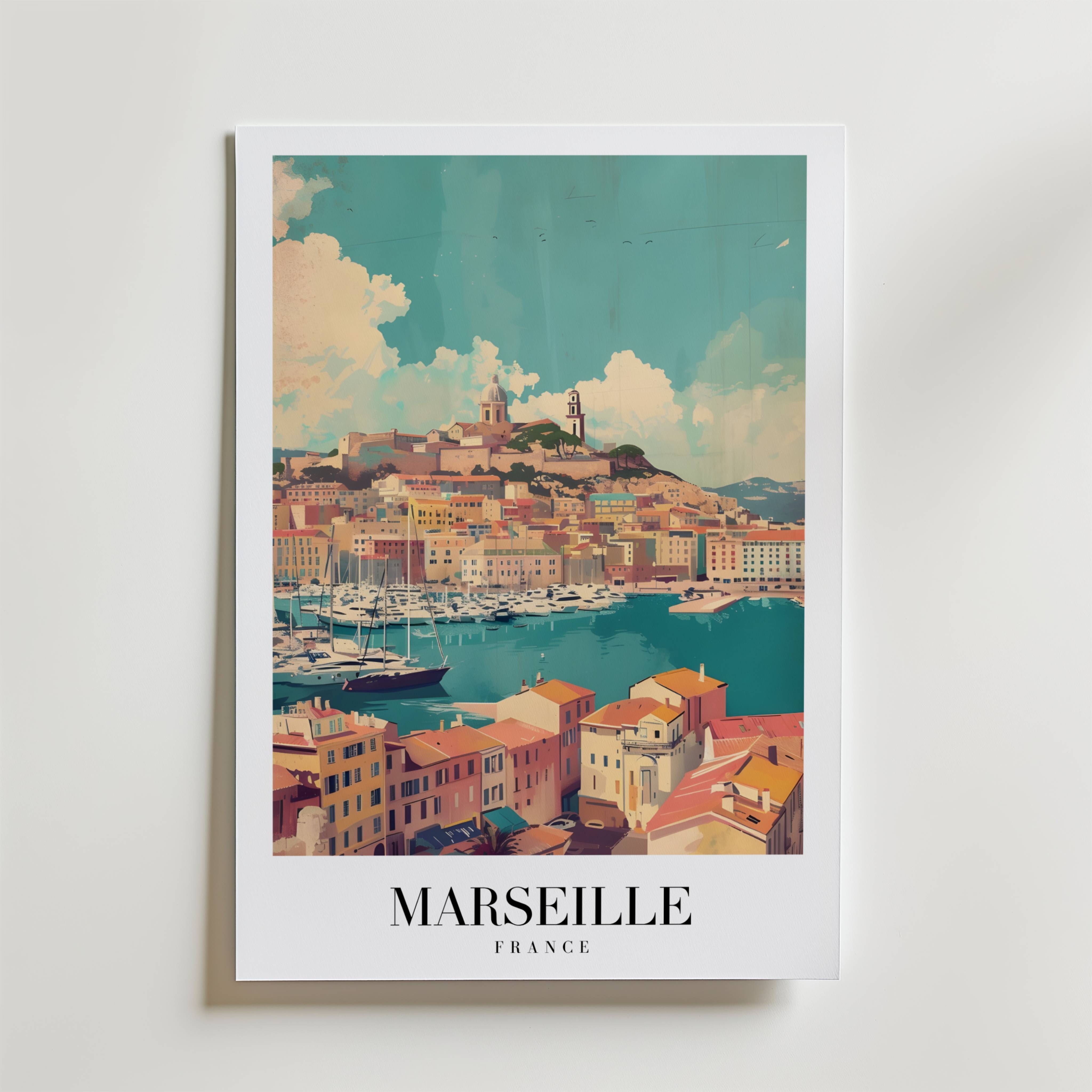 Colors Of Marseille Poster - Premium Canvas 30x40 cm