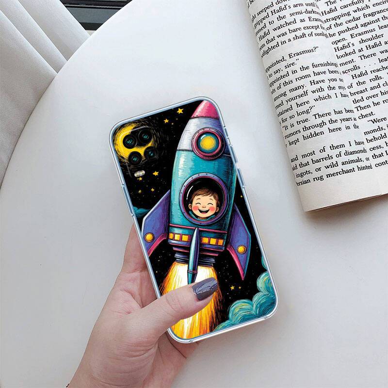 MH15 Astronaut Space Moon Phone Case for Motorola Edge 20 30 S30 40 50 Fusion Lite Plus Pro Neo Ultra One Power Action Macro Hyper Vision Zoom Moto One Vision harlekin