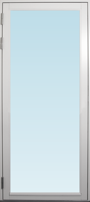 Svenska Fönster SF altandörr utåtgående 980x2180mm vänster helglasad, insida trä utsida trä, 3-glas, härdat in och utsida (10x22)