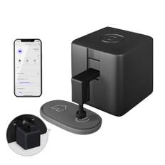 MOES Fingerbot Plus Smart Switch Toggle-Smart Button Pusher Upgrade mit Touch-Steuerung,Kompatibel mit Smart Life App und MOES Tuya BLE Hub für Alexa, Google Home und Timer-Steuerung,Schwarz