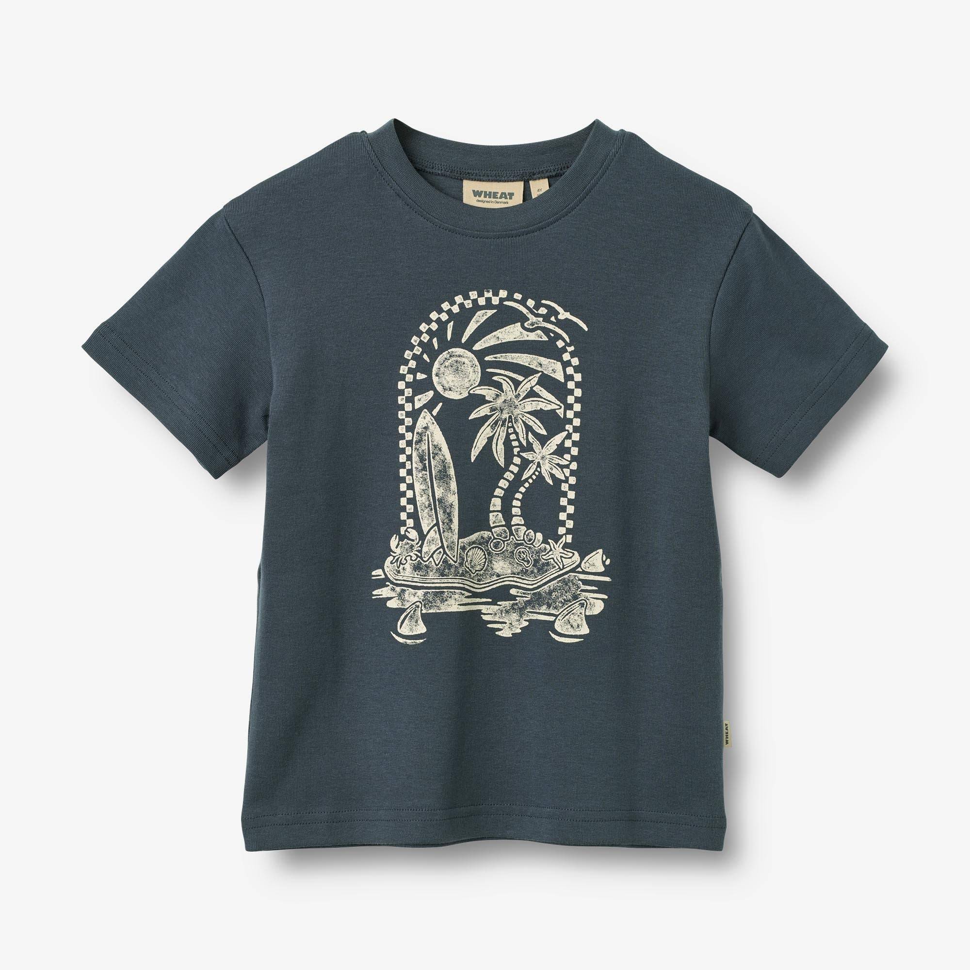 WHEAT® - Kortærmet T-shirt James - ink - Str 98.