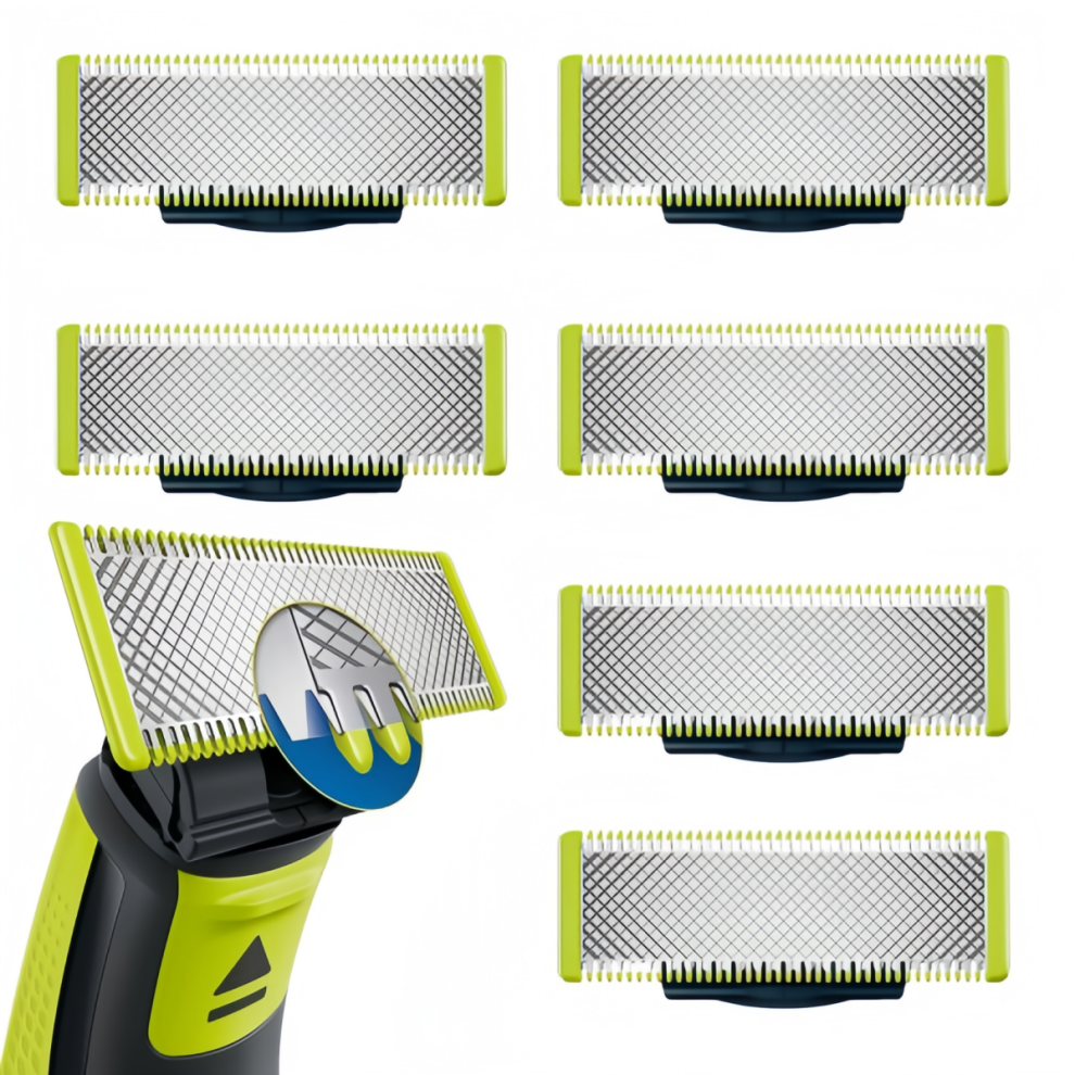 6-pack rakblad, kompatibla med Philips OneBlade-ersättningsblad-G