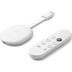 Google Chromecast Media Player, White, 16.3 x 6 x 1.2 cm