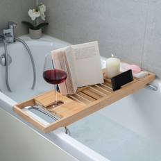 Red Monkey - Mad Monkey 2000113 Badekar Træ Bamboo - Adjustable, fits bathtubs up to 1 meter wide - natural - Klar til levering