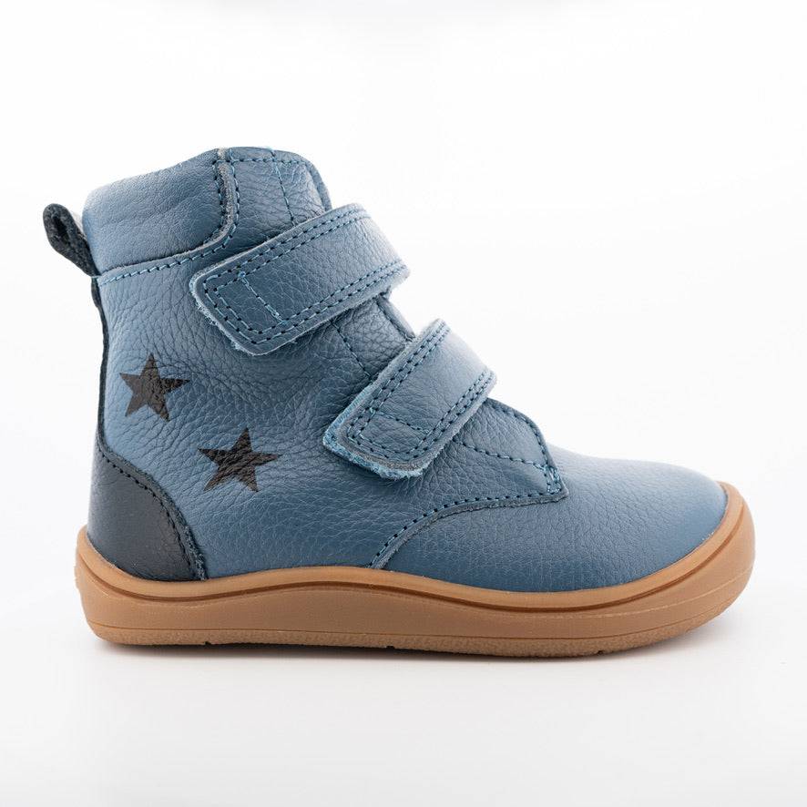 Light Blue Star Barfodsvinterstøvle