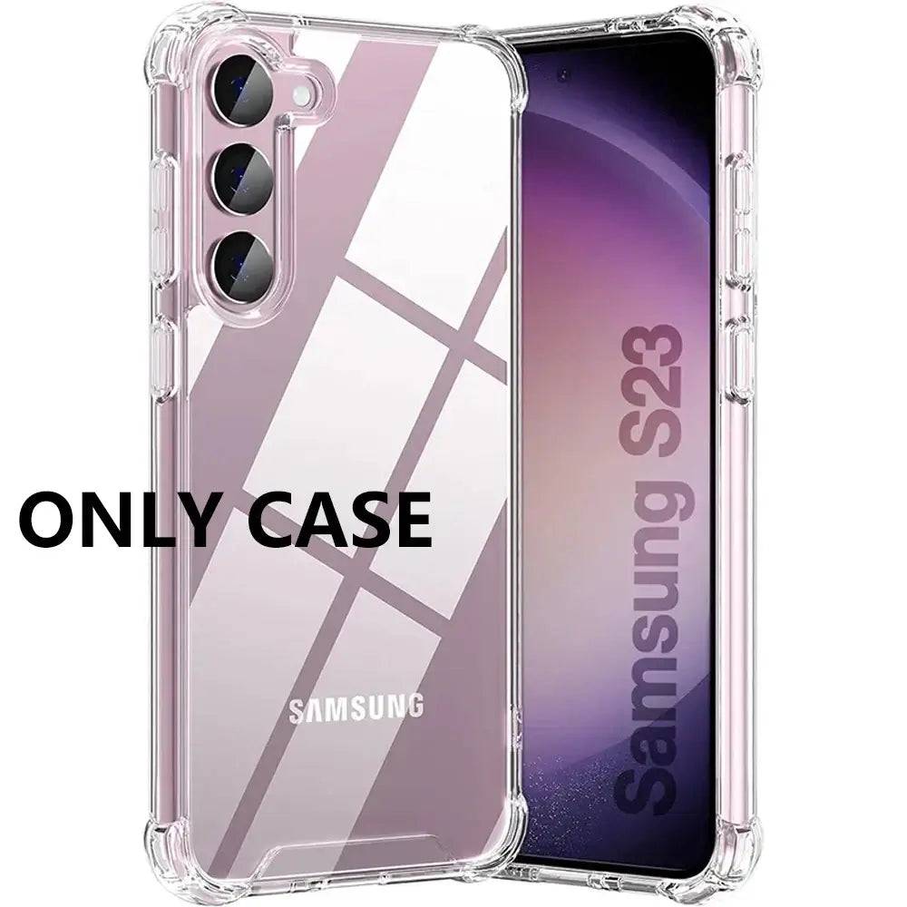Hybrid Shockproof Clear Case for Samsung Galaxy - Clear / S21 PLUS