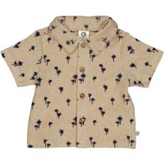 Müsli by Green Cotton Palm s/s Shirt Baby Stl. 98 pojkar - Koftor Från Magasin - Cashmere/ Night Blue (98)