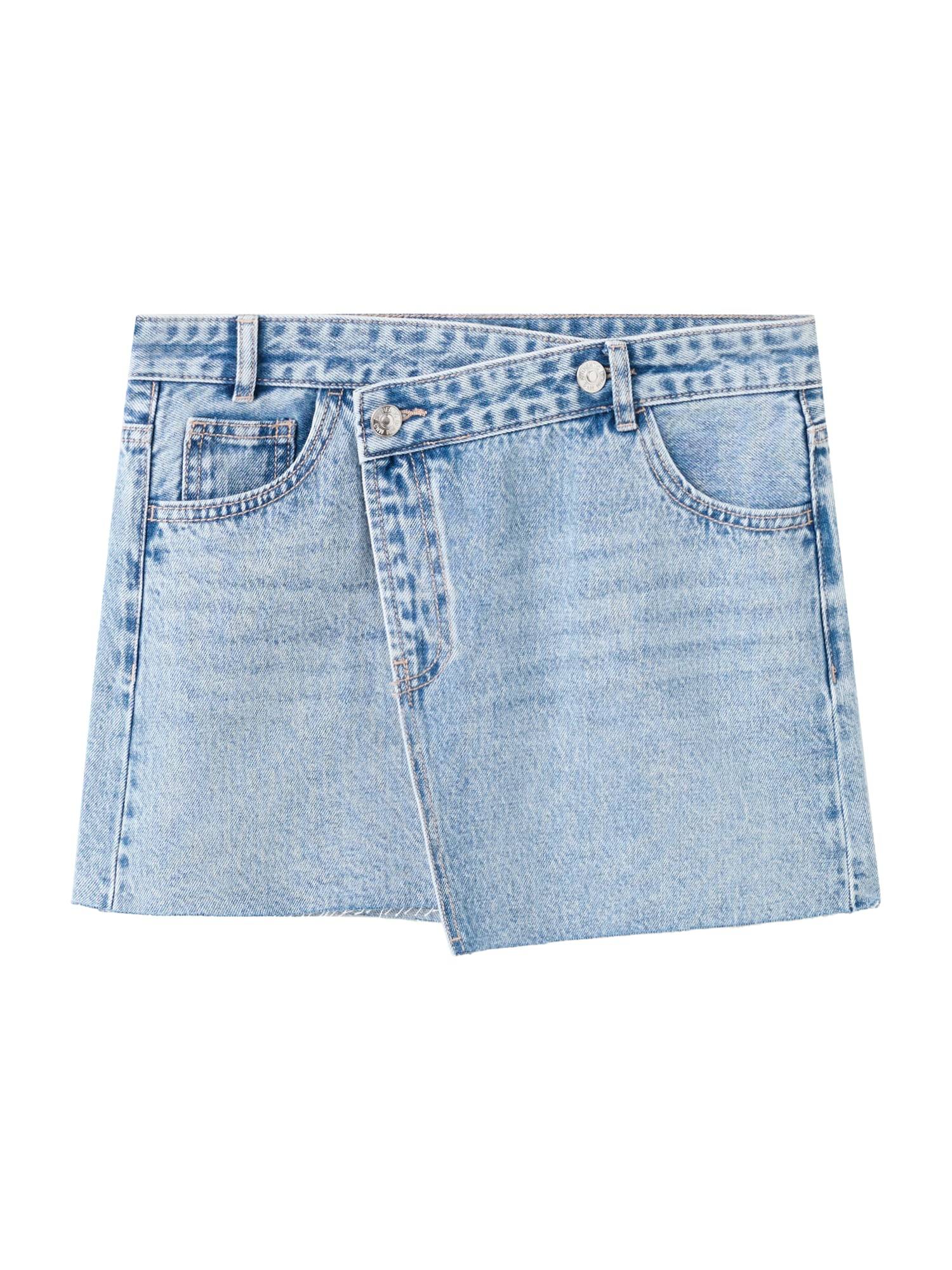 MANGO TEEN Kjol blå denim