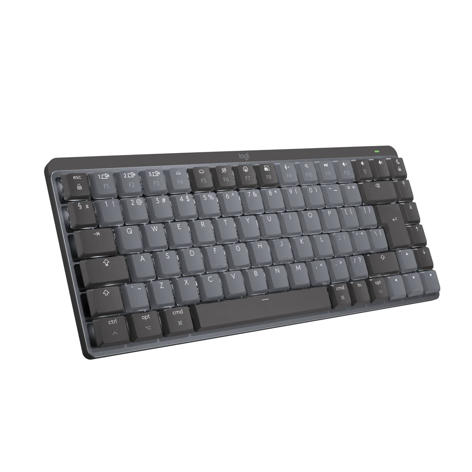 Logitech MX Mini Mechanical for Mac tastatur Kontor Bluetooth QWERTY US International Grafit, Grå