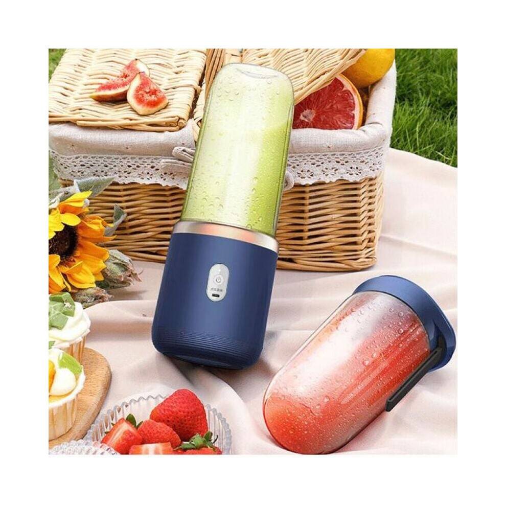 Genopladelig blender/juicer, 21000 o/min. Skæreteknik: Automatisk smoothieblender med kniv i rustfrit stål, nem betjening, kontrol med én knap.