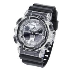 CASIO Casio G-SHOCK G-Shock GA-100 SERIES Watch Men's Black Skeleton Silver Camouflage GA-100SKC-1A [Item]