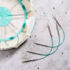 KnitPro Mindful Explore - Set med korta rundstickor (8 st, 25 cm)