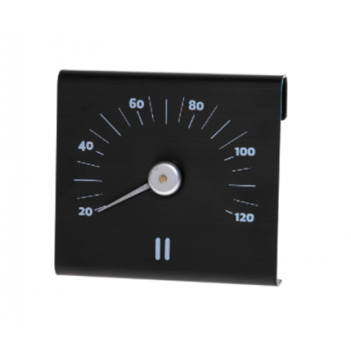 Rento Aluminium sauna termometer brun/sort