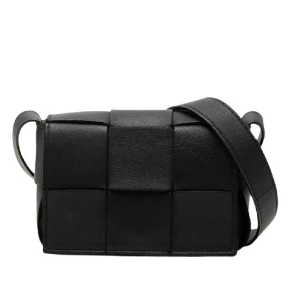 Bottega Veneta Vintage - Pre-owned Woven Nappa Crossbody Bag Vintage - Dam - ONE Size - Läder