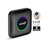 CarlinKit ny Android 13 AIBOX LED omgivning: Trådlös CarPlay/Android Auto Adapter, Qualcomm SM 6225,8 GB + 128 GB, stöder YouTube/Netflix/Disney+/OTA Uppgradering