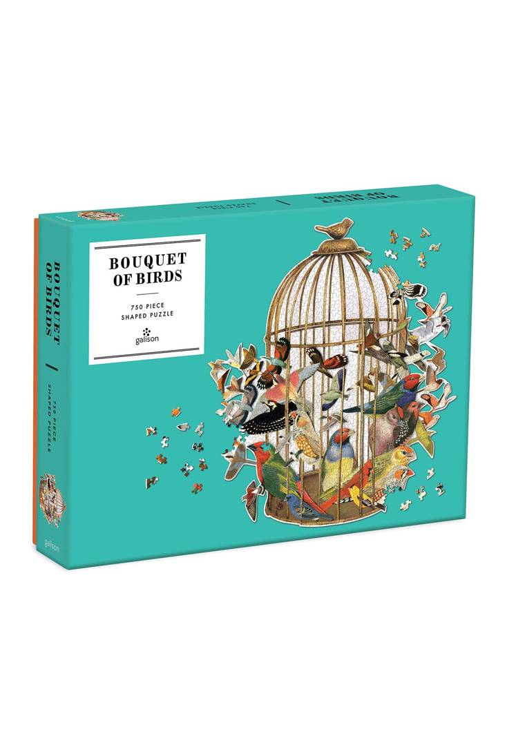 750 BRK. PUSLESPIL I FACON - bouquet of birds