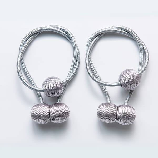 Magnetiska Gardinomtag, Inga Borrhål Krävs, Modern Stil Grey