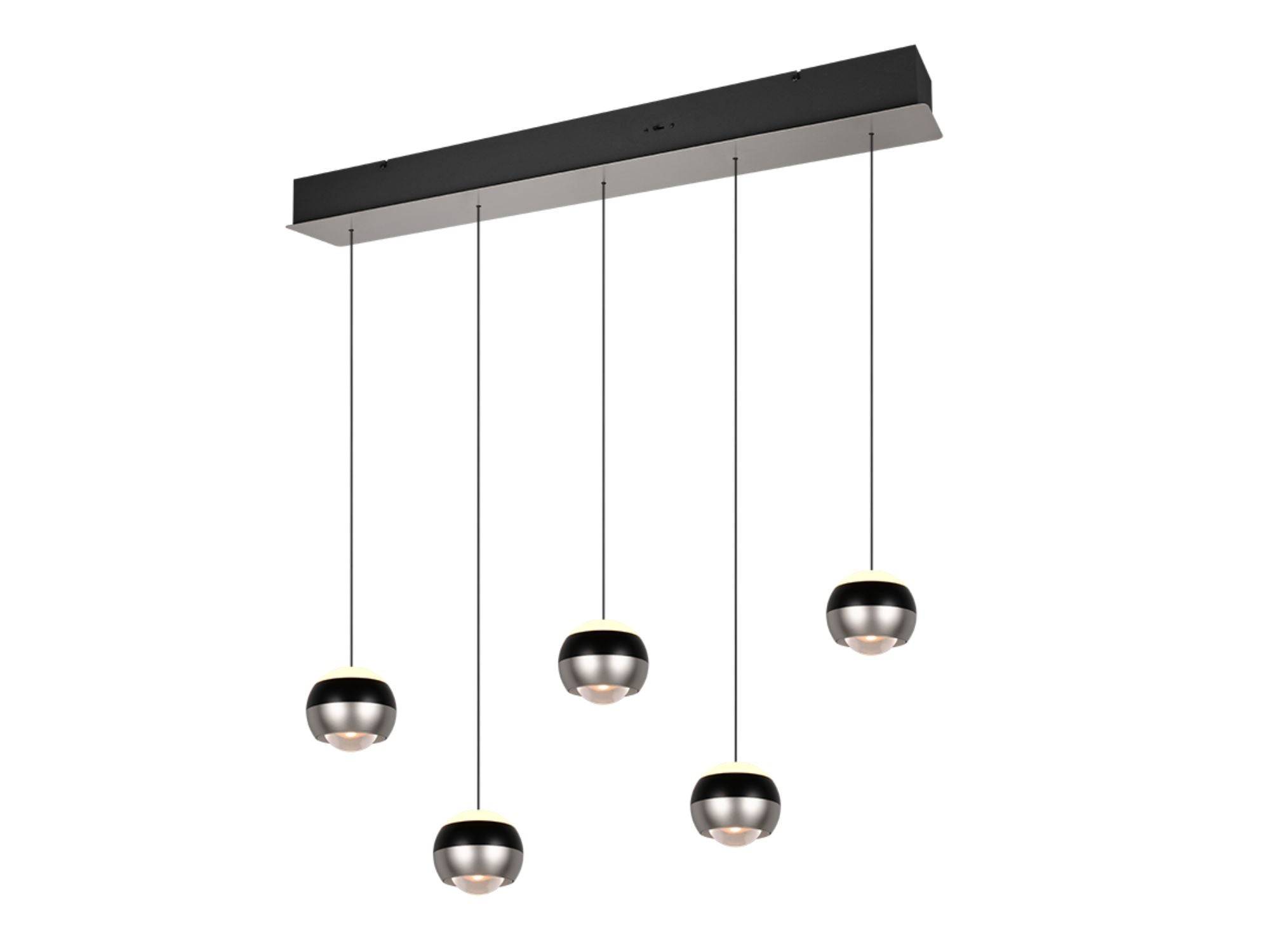Trio Lightning - Orbit 5 pendel - Nickel