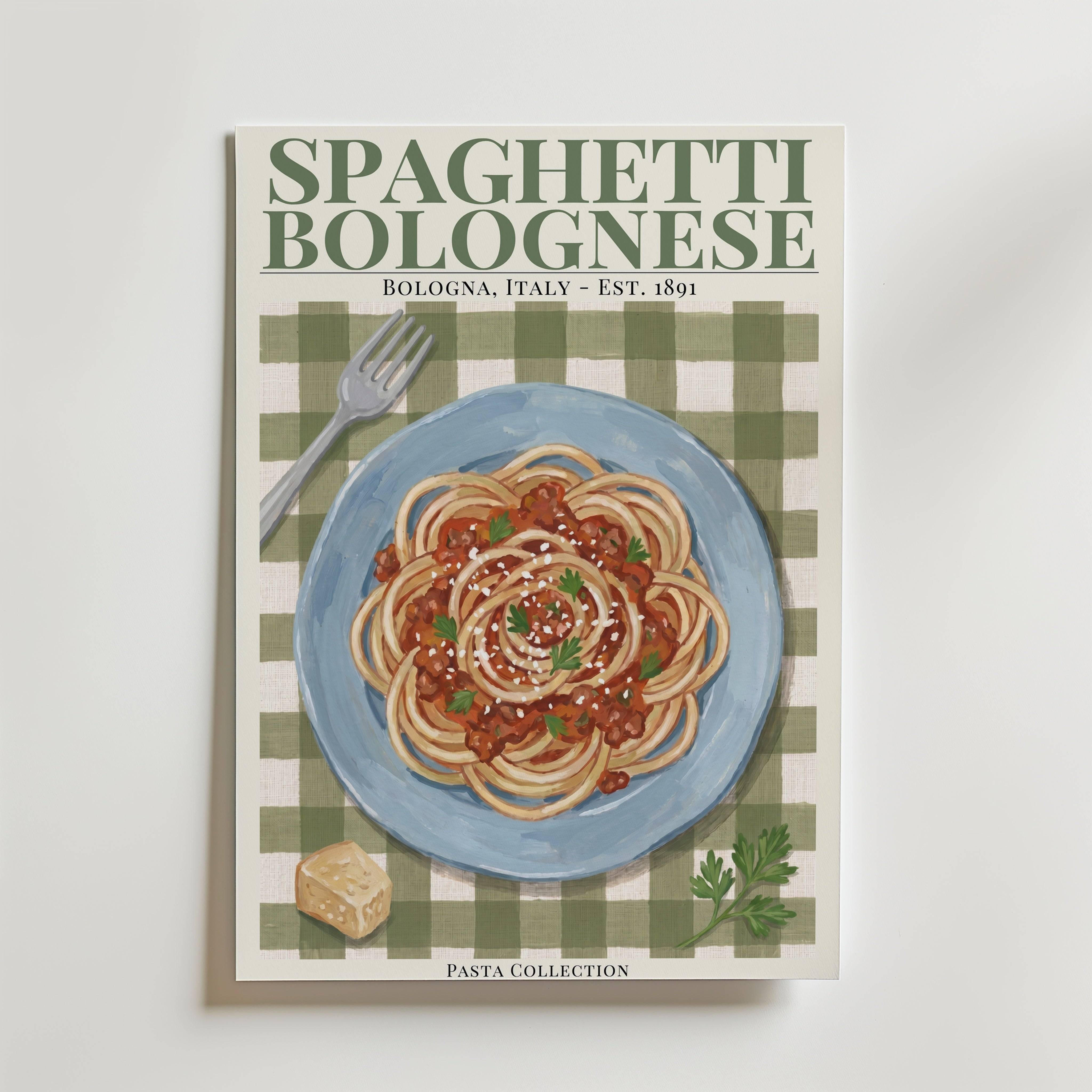 Spaghetti Bolognese Poster - Fine Art Poster 50x70 cm