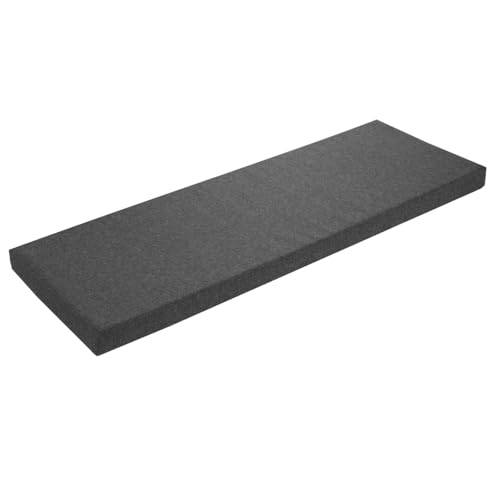 sleepling Bankauflage 110x40 cm, Sitzkissen Outdoor & Indoor, Dunkelgrau