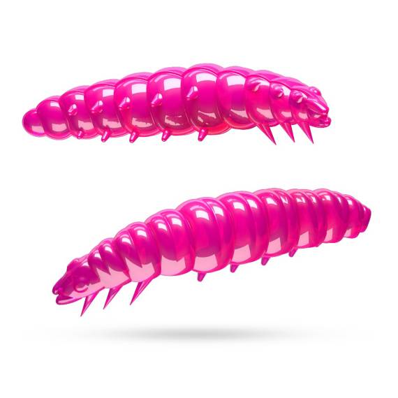 Libra Lures Larva 30 Krill (15-pack) - Hot Pink
