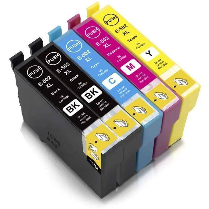 Bläckpatron - UNIPLUS - 502XL - Kompatibel Epson - Multipack 5 - Svart, Cyan, Magenta, Gul