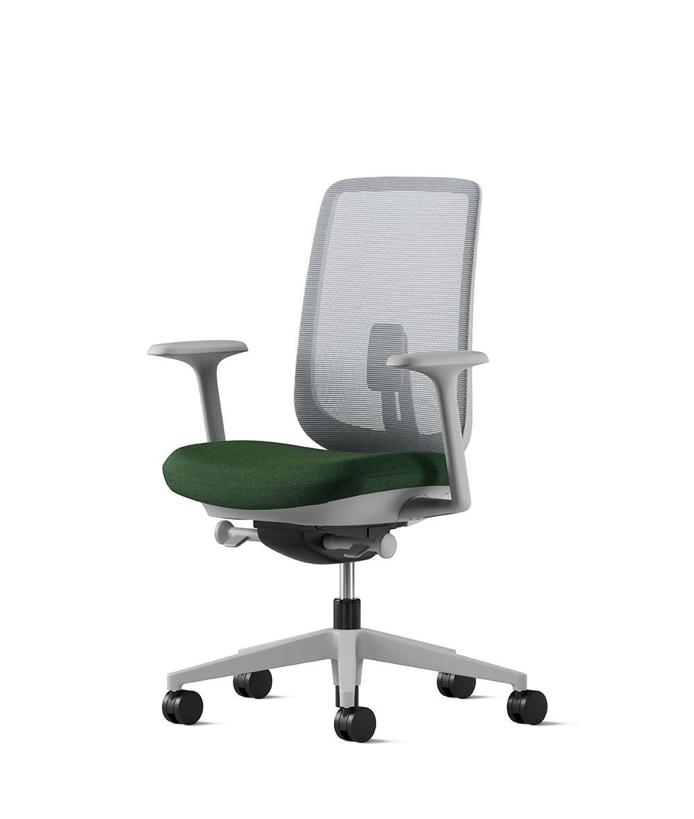 Verus Suspensie-bureaustoel Mineral standaard in Remix 3/Iceberg/0982 by Herman Miller