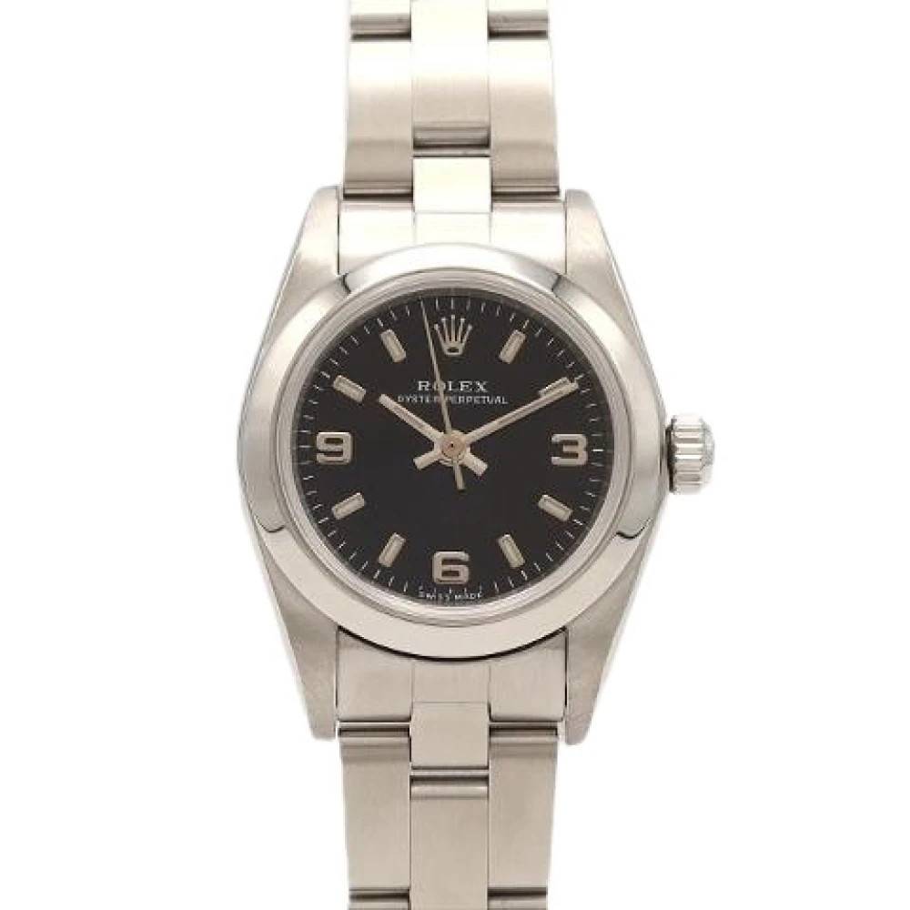 Rolex Vintage - Pre-owned Oyster Perpetual Stainless Steel Watch Vintage - Dam - ONE Size -