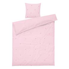 JUNA Daisy Bed Linen 140X220 cm Pink/Red Dk |Pink |140X220 cm