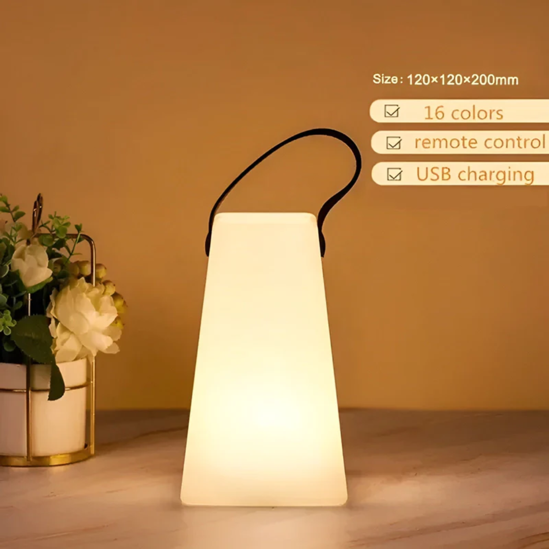 RadianceFlex - Bärbar LED Bordslampa med Vattentålig Funktion - E
